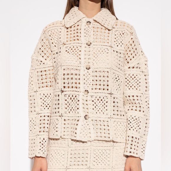 Sold / Holzweiler Bridget crochet jacket in ecru - Picture 7 of 13